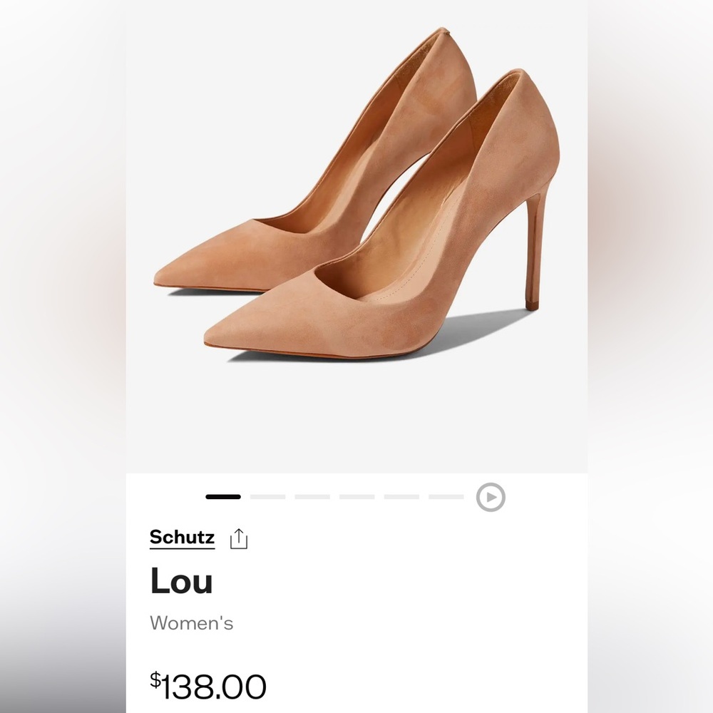 Tan suede heels